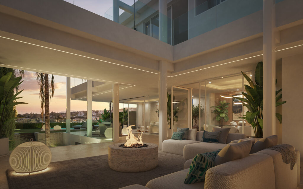 Luxury villa in Marbella, Valdeolletas area, with private pool and sea views